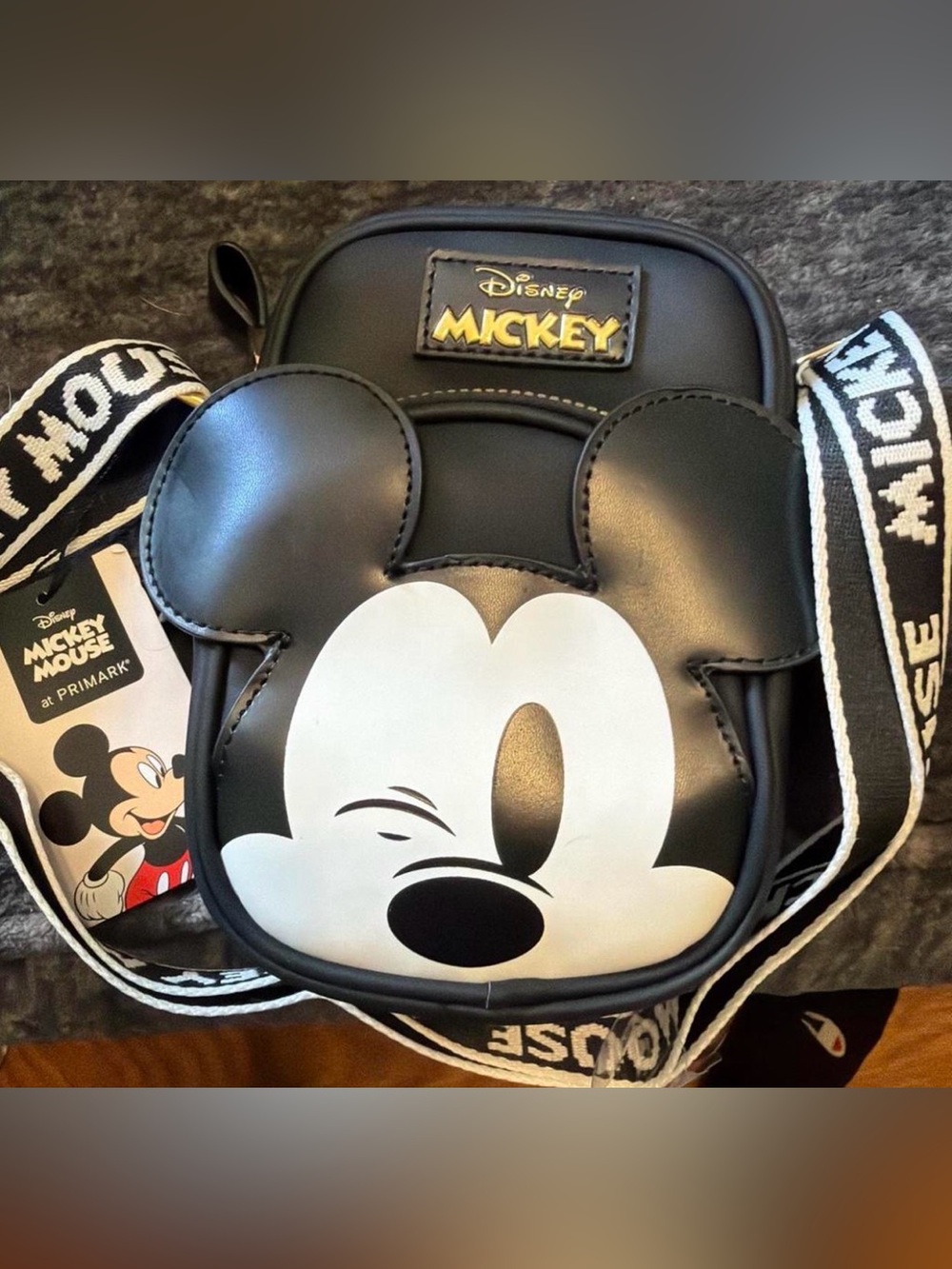 Primark Black and White Mickey Mouse Crossbody Bag